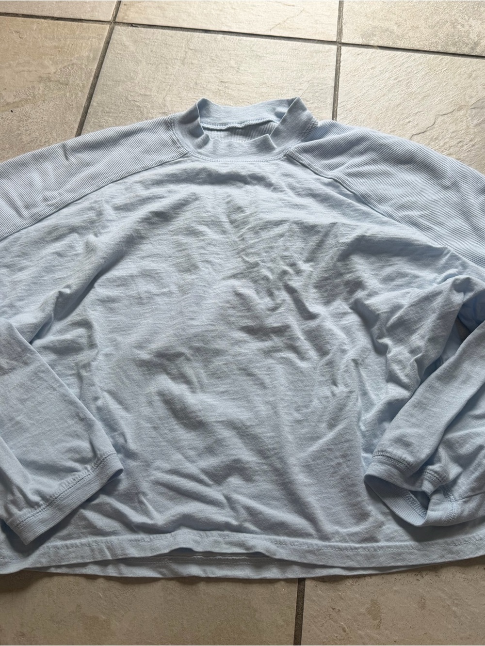aerie Light Blue Long Sleeve Tee